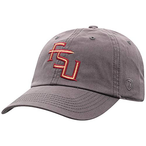 Top of the World Florida State Seminoles Men's Adjustable Relaxed Fit Charcoal Icon hat- Adjustable