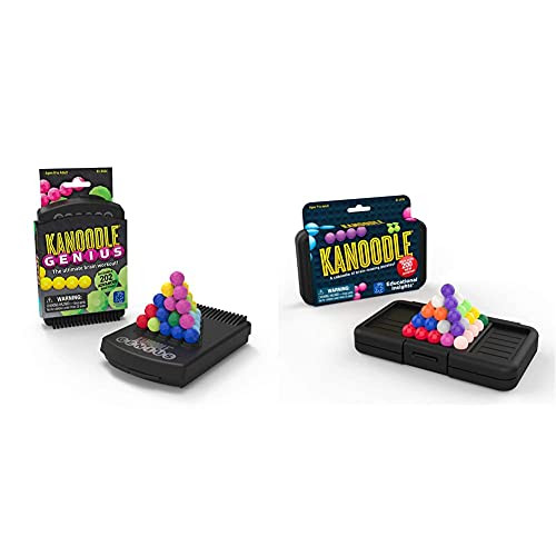 Educational Insights Kanoodle Genius Puzzle Game for Adults- Teens  and  Kids- Easter Basket Stuffer- Ages 8Plus  and  Kanoodle | Brain Twisting 3-D Puzzle Game for Kids  and  Adults | Featuring 200 Brain Games