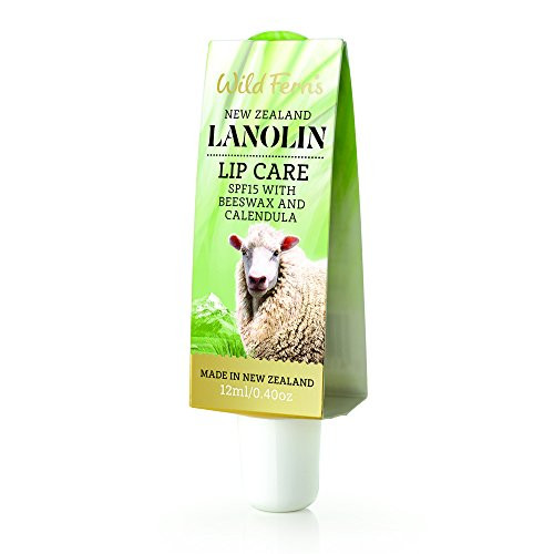 Wild Ferns New Zealand Lanolin SPF15 Lip Care with Beeswax and Calendula