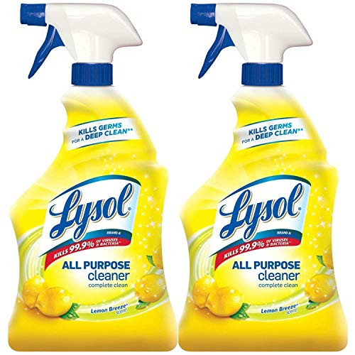 Lysol All Purpose Cleaner Spray- Lemon Breeze- 64oz -2X32oz-