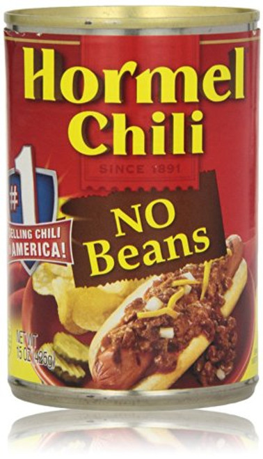 `-3 Pack- Hormel Chili- No Beans- 15 Oz