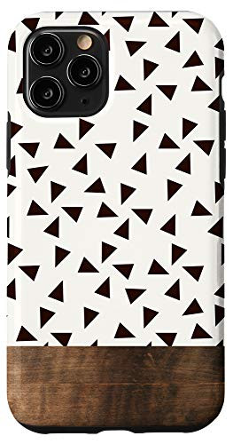 iPhone 11 Pro Boho Triangle Pattern Minimalistic Geometric Polka Dot Case
