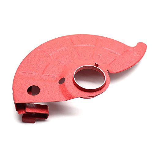 LDEXIN Metal Wheel Guard Protector Cover 48mm 1.9inch Center Hole Diamete for Angle Grinder Red Color