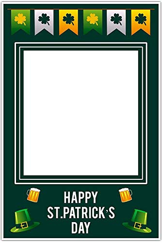 Happy St. Patrick's Day Selfie Frame Social Media Frame Photo Booth Prop Poster