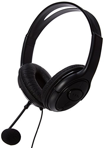 Insten Gaming Headset Headphone with Mic Compatible with Xbox 360 Wireless Controller, Black