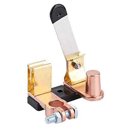 Battery Disconnect Switch-Brass Negative Battery Disconnect Cut Off Master Car Vertical Knife Switch Battery Power