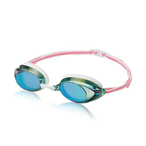 Speedo Women's Swim Goggles Mirrored Vanquisher 2.0 - White/Rainbow