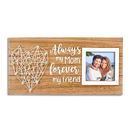 VILIGHT Mother Daughter Picture Frames - Birthday and Wedding Gifts for Bonus Mom Mother In Law from Son - Always My Mom Forever My Friend - 3x3 Photo VILIGHT Mother Daughter Picture Frames - Birthday and Wedding Gifts for Bonus Mom Mother In Law from Son - Always My Mom Forever My Friend - 3x3 Photo