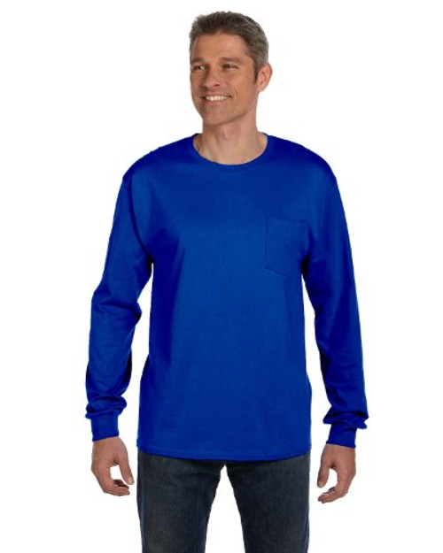 Hanes TAGLESS 6.1 Long Sleeve w/ Pocket