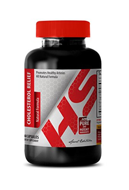 Blood Pressure lowering Supplement - Cholesterol Relief - All Natural Formula - Cholesterol Balance - 1 Bottle -60 Capsules-