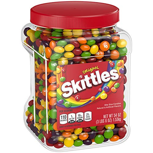 Product of Skittles Original Fruity Candy Jar- 54 oz.