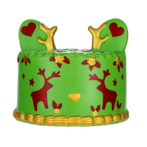 FIN86 Squishies Cartoon Cute Deer Cake Slow Rising Cream Squeeze Scented Stress Relief Toys Slow Rising Jumbo Squishy Toys Kawaii Cute Scented Squishies Kids Party Squishy Stress Reliever Toy -Green- FIN86 Squishies Cartoon Cute Deer Cake Slow Rising Cream Squeeze Scented Stress Relief Toys Slow Rising Jumbo Squishy Toys Kawaii Cute Scented Squishies Kids Party Squishy Stress Reliever Toy -Green-
