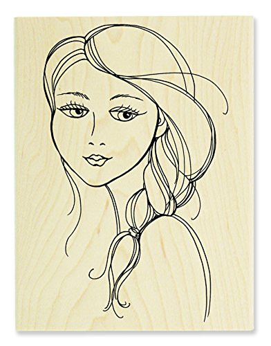 STAMPENDOUS Beautiful Braid Wood Rubber Stamp