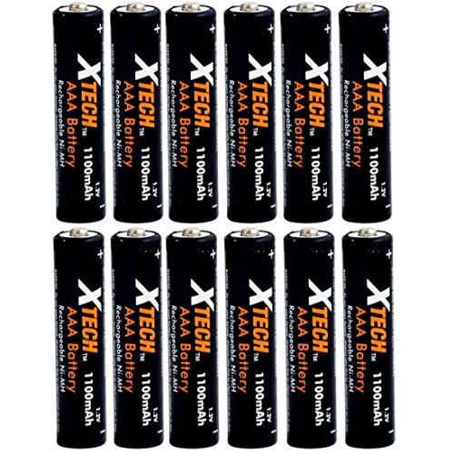 Xtech AAA Ultra High-Capacity 1100mah Ni-MH Rechargeable Batteries -12 Pack- Xtech AAA Ultra High-Capacity 1100mah Ni-MH Rechargeable Batteries -12 Pack-