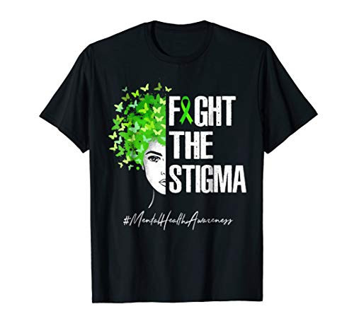 Fight The Stigma T-Shirt Mental Health Awareness Gift Shirt
