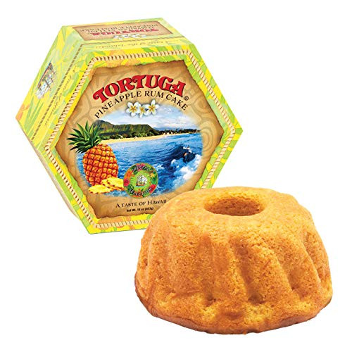 TORTUGA Hawaiian Pineapple Rum Cake - 16 oz Rum Cake - The Perfect Premium Gourmet Gift for Gift Baskets- and Birthday Gifts - Great Cakes for Delivery