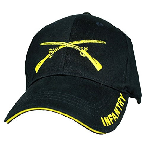 U.S. Army Infantry Logo with Text Cap- Black