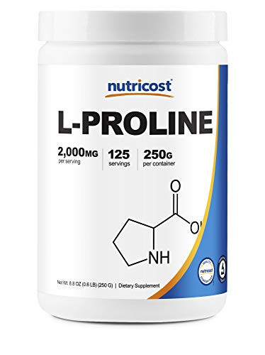 Nutricost L-Proline Powder 250 Grams - 2-000mg Per Serving- Non-GMO