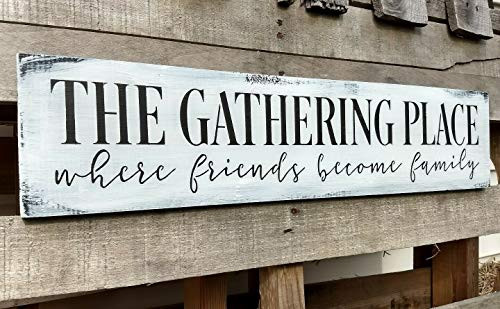 Nonbrand Funny Rustic Large Farmhouse Wood Sign The Gathering Place Kitchen Rustic Wood Sign 4x16 Incher Wood Sign Nonbrand Funny Rustic Large Farmhouse Wood Sign The Gathering Place Kitchen Rustic Wood Sign 4x16 Incher Wood Sign