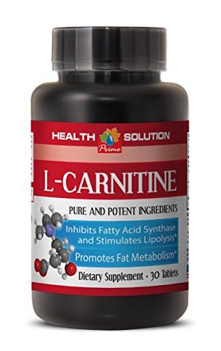 Metabolism and Energy Booster - Natural L-CARNITINE 500MG - Carnitine Fat Burner - 1 Bottle -30 Tablets-