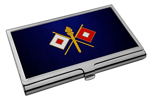 Business Card Holder - US Army Signal Corps- Branch Insignia