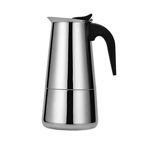 Moka Pot - Stovetop Espresso Maker Stainless Steel Stovetop Espresso Maker Moka pot Coffee maker Classic Multi-function Stainless Steel Coffee Pot Mocha Cafe Latte Stovetop 100ml