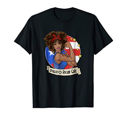Puerto Rican Girl Strong T-shirt Puerto Rico Pride Boricua Puerto Rican Girl Strong T-shirt Puerto Rico Pride Boricua