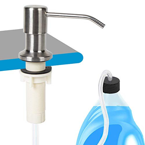 Yofidra Sink Soap Dispenser Extension Tube Kit 47inch Come with Dispenser Pump-No Need to Fill The Little Bottle Again -White-