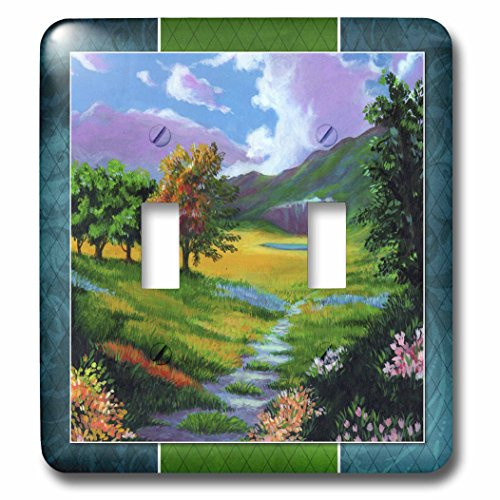 3dRose lsp_53152_2 Scenic Countryside Toggle Switch