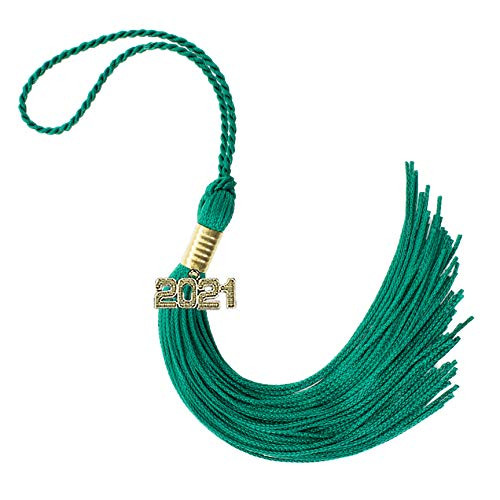 2021 DK Green Graduation Tassel - Every School Color Available -Made in USA