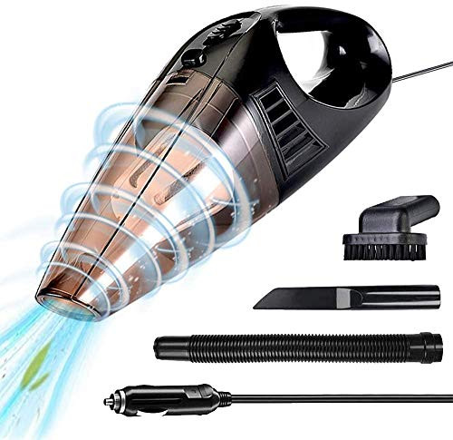 Car Vacuum Cleaner-Handheld Portable Vacuum Cleaner for Car Use Only-5000PA High Power Handheld Vacuum Cleaner-DC 12V 100W Auto Vacuum-for Detailing and Cleaning Car Interior-Wet  and  Dry-16.4 Ft Corded