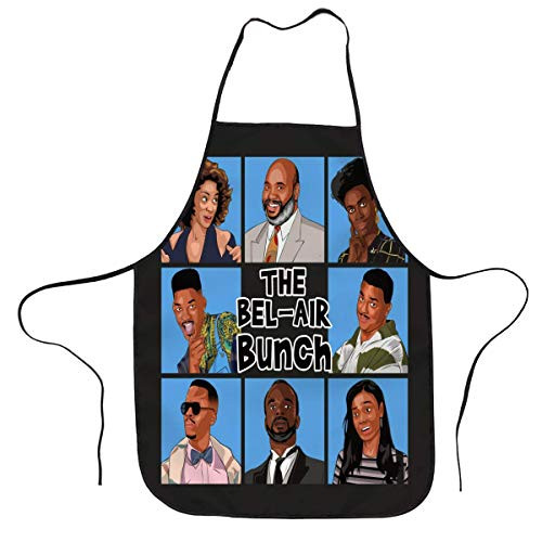 The Bel-Air Bunch Cooking Chef Apron for Men Women Adjustable Bib Baking Novelty Gift BBQ Waterproof Grilling Kitchen