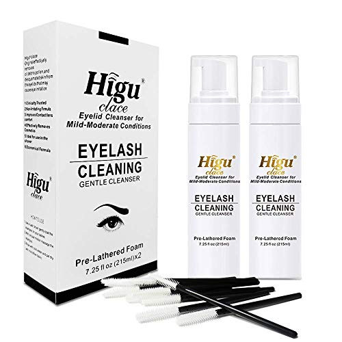 430ml Eyelash Extension Shampoo Lash Cleanser for Extensions-Oil Free for Natural Lashes Eyelid Foaming Lash Cleanser-Lash Wash for Eyelash Extensions Kits