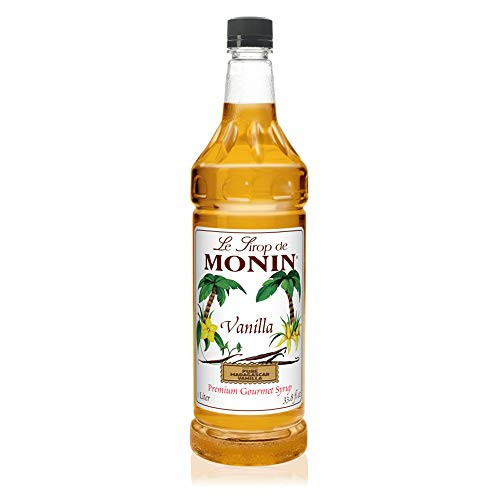 Monin - Vanilla Syrup, Versatile Flavor, Great for Coffee, Shakes, and Cocktails, Gluten-Free, Vegan, Non-GMO (1 Liter) Monin - Vanilla Syrup, Versatile Flavor, Great for Coffee, Shakes, and Cocktails, Gluten-Free, Vegan, Non-GMO (1 Liter)