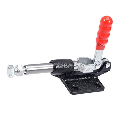TOUHIA Toggle Clamp 90 Degree 240kg 528lbs Holding Capacity 32mm Plunger Stroke Push Pull Toggle Clamp Quick Release Hand Tool (GH-305-CM)