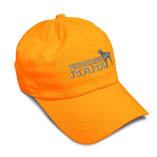 Speedy Pros Soft Baseball Cap Weimaraner Mama Embroidery Twill Cotton Dad Hats for Men and Women Buckle Closure Orange Design Only Speedy Pros Soft Baseball Cap Weimaraner Mama Embroidery Twill Cotton Dad Hats for Men and Women Buckle Closure Orange Design Only