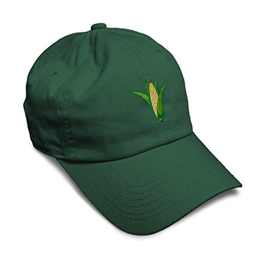 Speedy Pros Soft Baseball Cap Ear of Corn Embroidery Food and Beverage Vegetables Twill Cotton Dad Hats for Men Women Buckle Closure Forest Green Design Only Speedy Pros Soft Baseball Cap Ear of Corn Embroidery Food and Beverage Vegetables Twill Cotton Dad Hats for Men Women Buckle Closure Forest Green Design Only