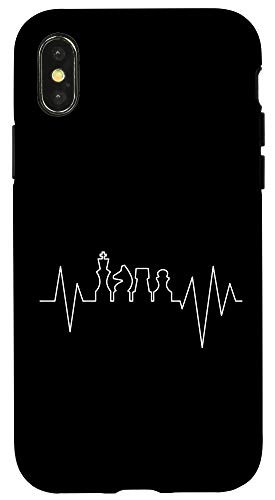 iPhone X/XS Chess Heartbeat Chess Club Vinatege Board Game Lovers Gift Case