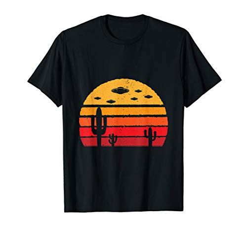 UFO Alien Retro Desert T-Shirt Extraterrestrial Gift