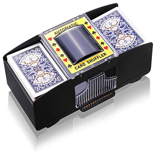 Automatic Card Shuffler Battery Operated 2 Deck Automatic Playing Card Shuffler Electric Poker Shuffling Machine