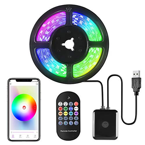 TV LED Backlight- 13.2FT Bluetooth TV Led Lights for 24-55inch Music Sync to Color Changing Light Strips Kit-USB Powered Bias Lighting TV LED Lights TV LED Backlight- 13.2FT Bluetooth TV Led Lights for 24-55inch Music Sync to Color Changing Light Strips Kit-USB Powered Bias Lighting TV LED Lights
