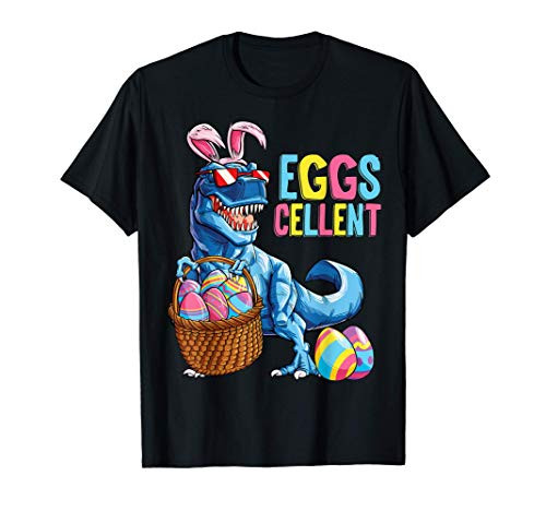 Easter Dinosaur Bunny T rex Boys Girls Kids Eggs Cellent T-Shirt