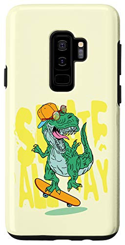 Galaxy S9Plus Skateboard T-Rex Skateboarding Dinosaur Retro Skater Skate Case
