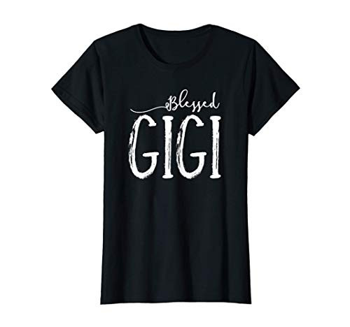 Womens Blessed Gigi Shirt For Grandma Gigi Gifts For Mother's Day T-Shirt