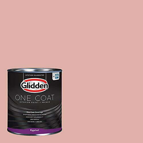 Glidden Interior Paint Plus Primer- Orange/Mesa Pink- One Coat- Eggshell- 1-Quart