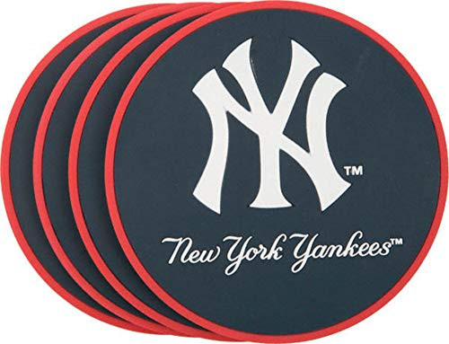 MLB New York Yankees Vinyl Coaster Set (Pack of 4)