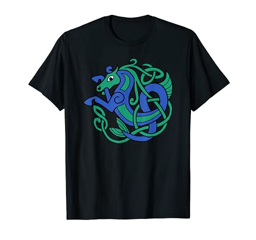 Celtic Knot Hippocampus Sea Horse T-Shirt Celtic Knot Hippocampus Sea Horse T-Shirt