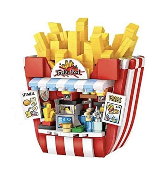 General Jims Mini Building Blocks Amusement Park French Fry Stand Building Blocks Toy Bricks Set