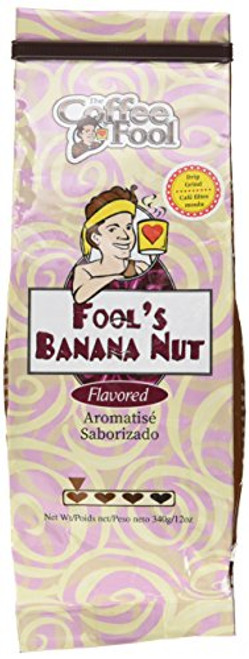 The Coffee Fool Drip Grind Coffee, Fool's Banana Nut, 12 Ounce The Coffee Fool Drip Grind Coffee, Fool's Banana Nut, 12 Ounce