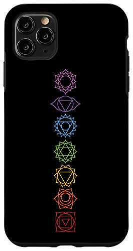 iPhone 11 Pro Max Spiritual Gift Zen Rainbow Chakras Aligned Yoga Lover Case